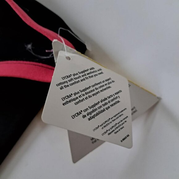 Mondor figure skating skate pants 12-14 child black and pink stripes New NWT - Picture 6 of 6